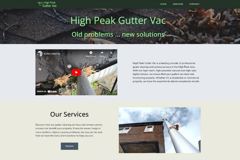 High Peak Gutter Vac